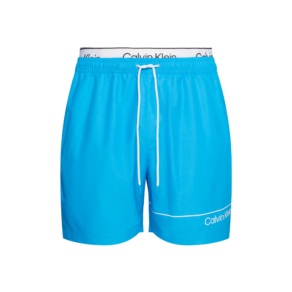 Calvin Klein Double Waistband Swim Shorts Blue