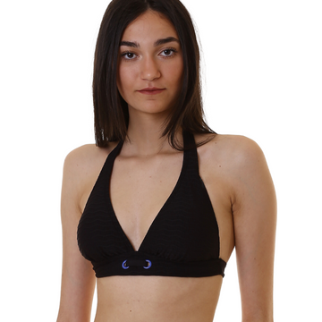 Cherry Beach Swim Halter Black