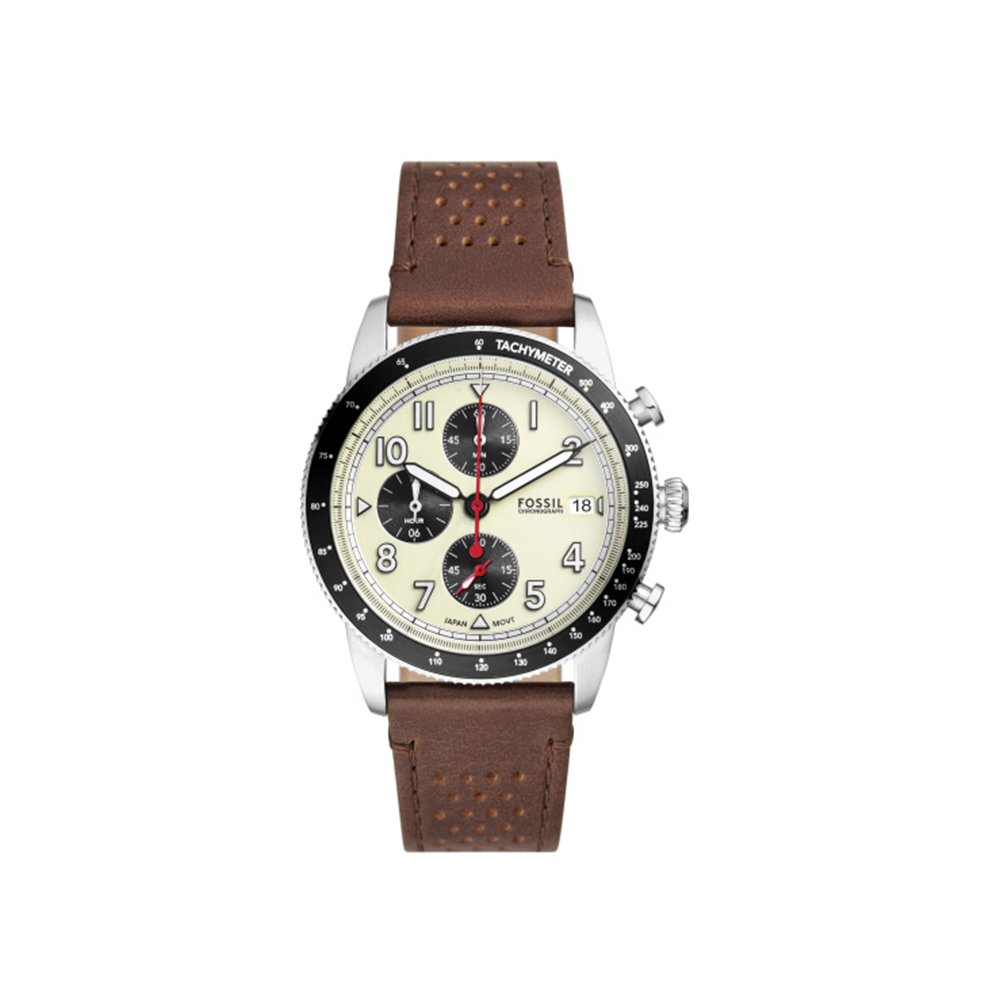 Fossil Sport Tourer Chronograph Brown Leather Watch