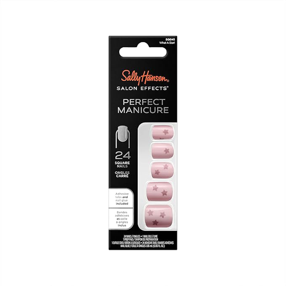 Sally Hansen Salon Effect Perfect Fake Nails Kit Square What A Star