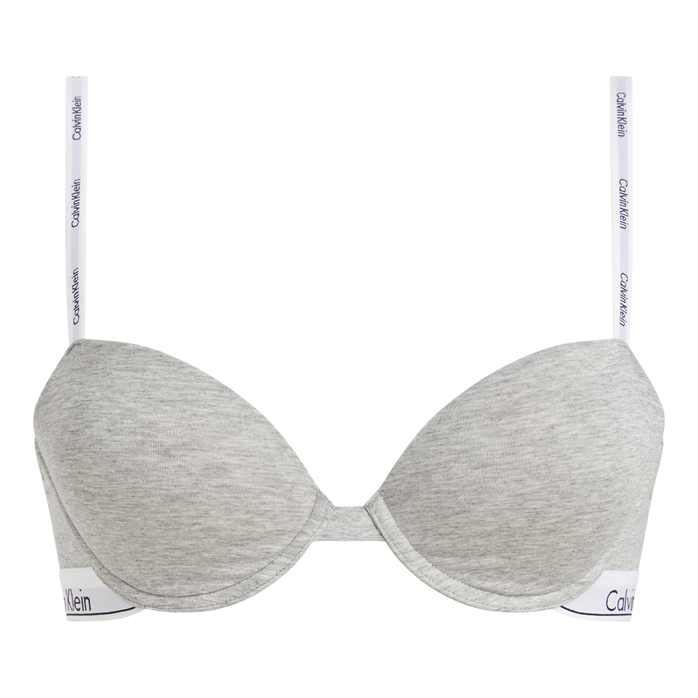 Calvin Klein Lightly Lined Demi Women's Half Bra Grey