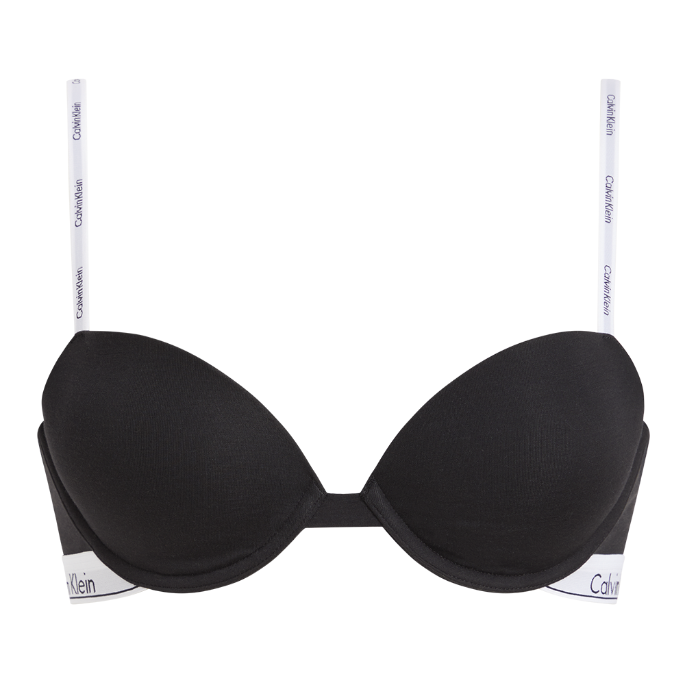 Calvin Klein Lightly Lined Demi Women's Half Bra Black
