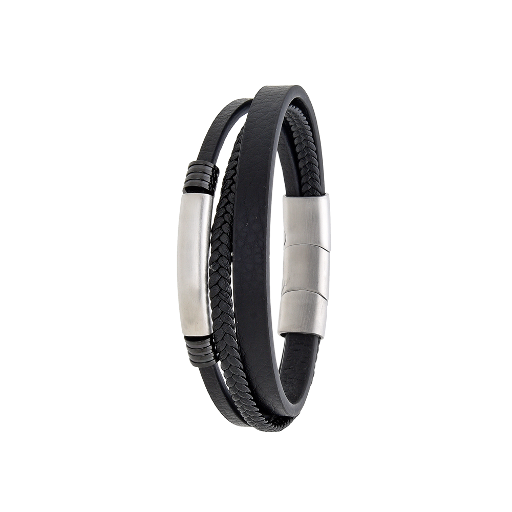 Polo Exchange Men Bracelet ST46-DSC0171 Black