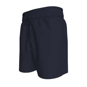 Calvin Klein Double Waistband Swim Shorts CK Meta Legacy Navy Blue