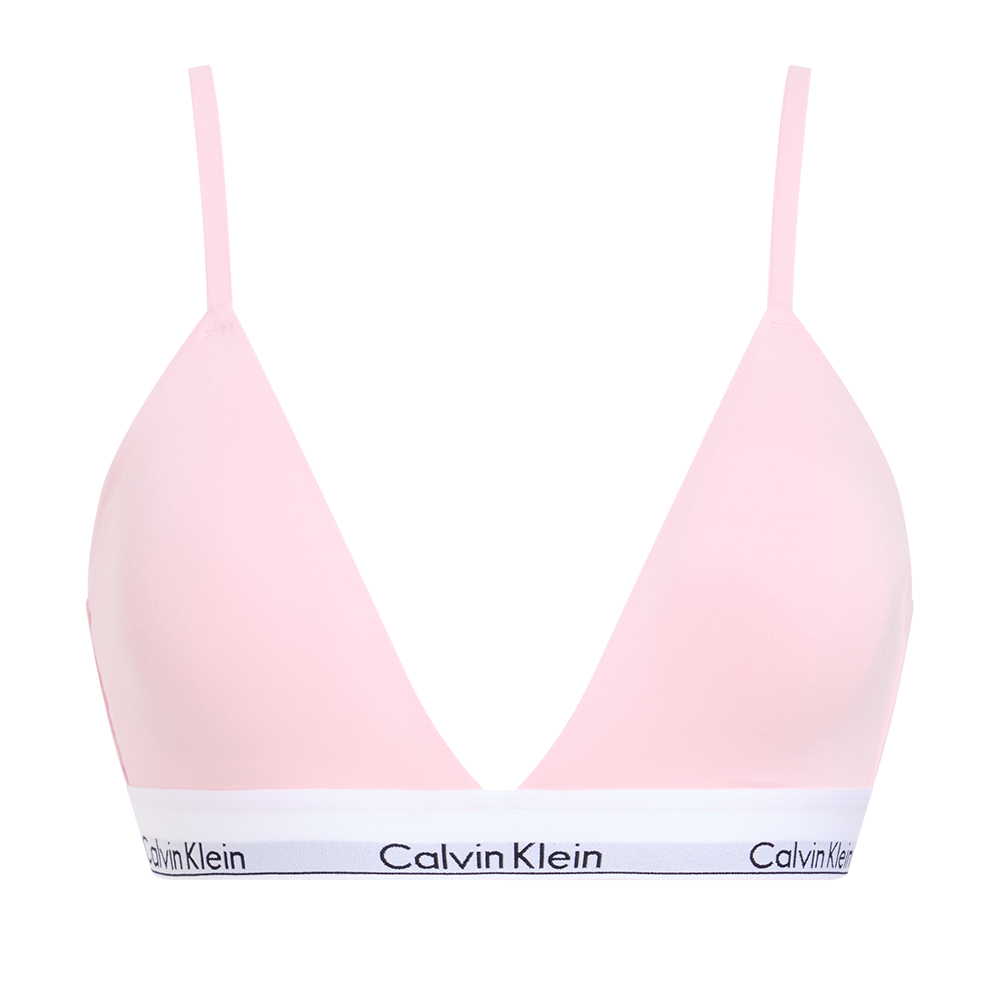 Calvin Klein Icon Cotton Modal Lightly Lined Triangle Bralette Pink