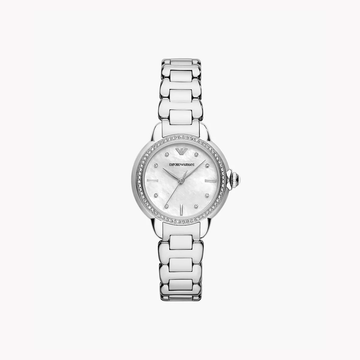 Emporio Armani Three-Hand Stainless Steel Watch AR11596