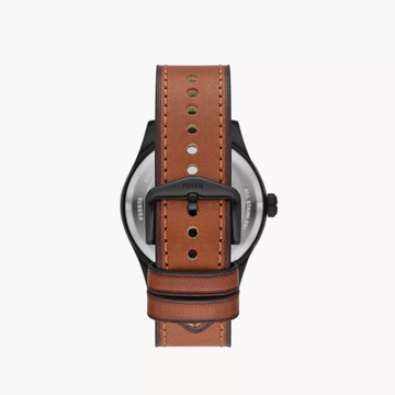 Fossil Defender Solar-Powered Luggage Leather Watch