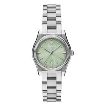 Emporio Armani Federica Silver-Green Watch AR11656