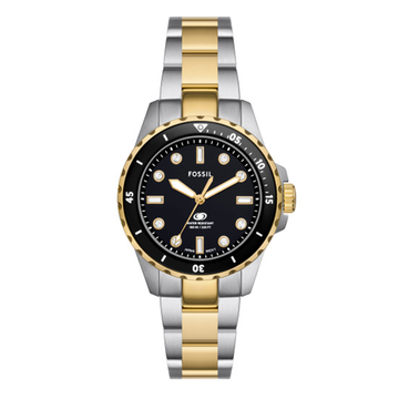 Fossil Fossil Blue Dive Three-Hand Two-Tone Stainless Steel Watch ES5349