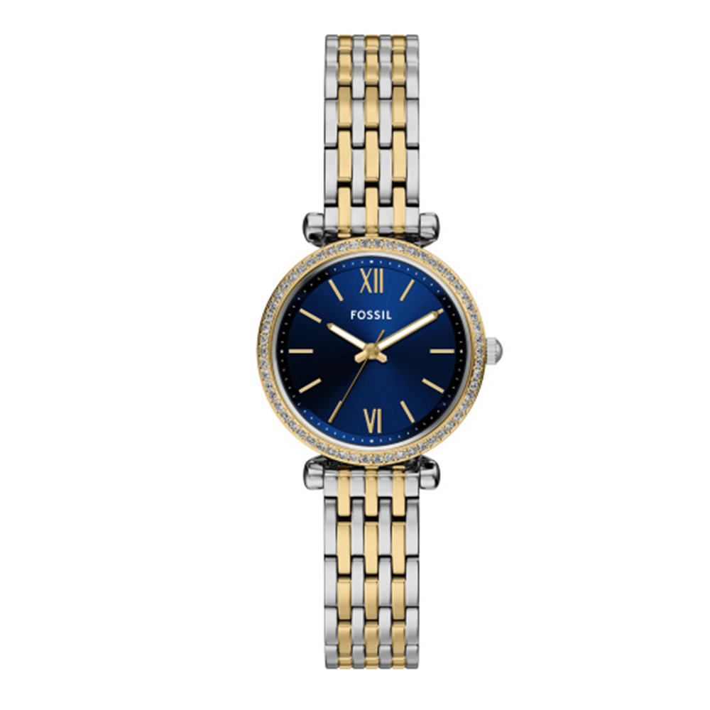 Fossil Carlie Three-Hand Two-Tone Stainless Steel Watch ES5438