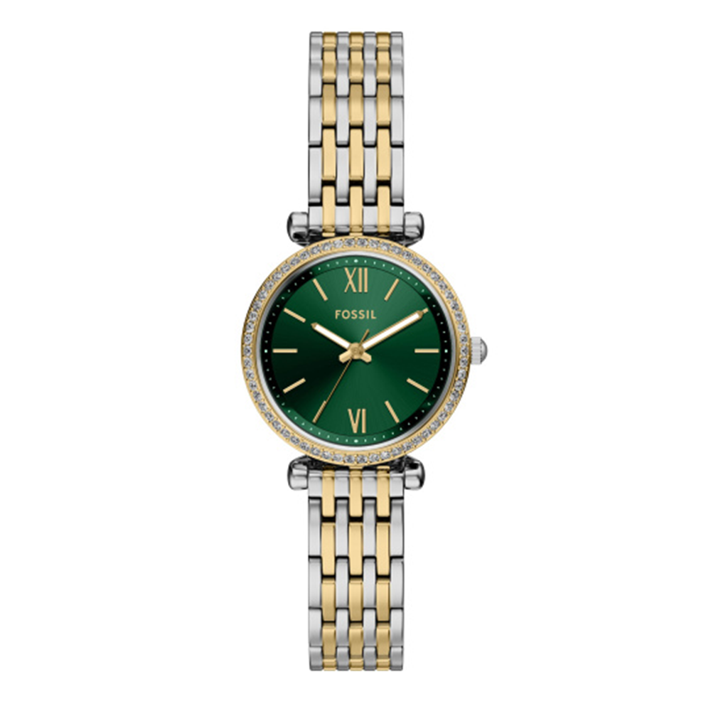 Fossil Carlie Three-Hand Two-Tone Stainless Steel Watch ES5439