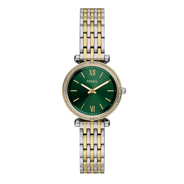 Fossil Carlie Three-Hand Two-Tone Stainless Steel Watch ES5439