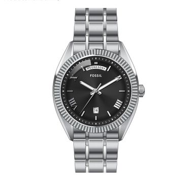 Fossil Campbell Three-Hand Day-Date Stainless Steel Watch FS6139