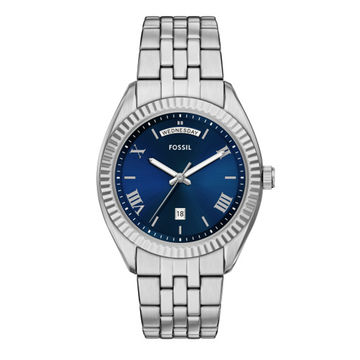 Fossil Campbell Three-Hand Day-Date Stainless Steel Watch FS6140