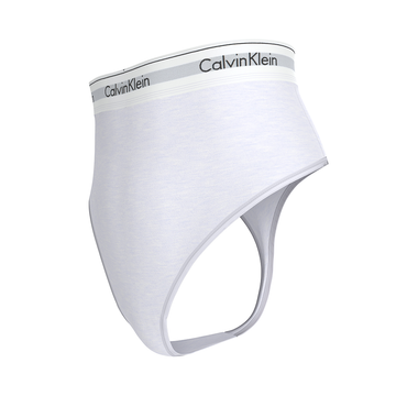 Calvin String Thong Cotton Stretch Rib White