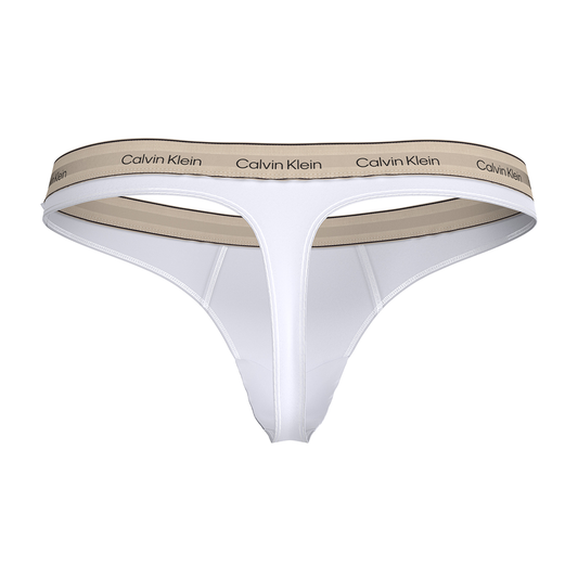 Calvin Klein Thong Heritage Classic Cotton Stretch White