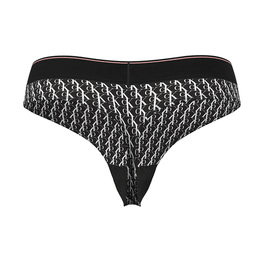 Calvin Klein Stretch Thong - Graphic Monogram Microfibre