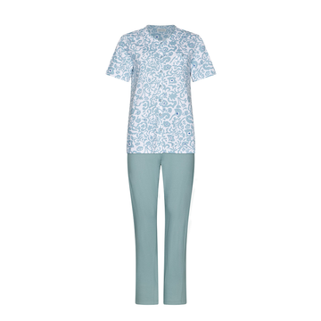 Pastunette 121261-130-1 Pyjama With Buttons Blue