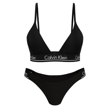 Calvin Klein Triangle Bikini - CK Icon Black