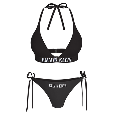 Calvin Klein Halter Triangle Bikini Swim - Intense Power Black