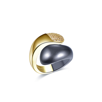 Polo Exchange Ring PXRI1153 Stainless Steel Gold Black White