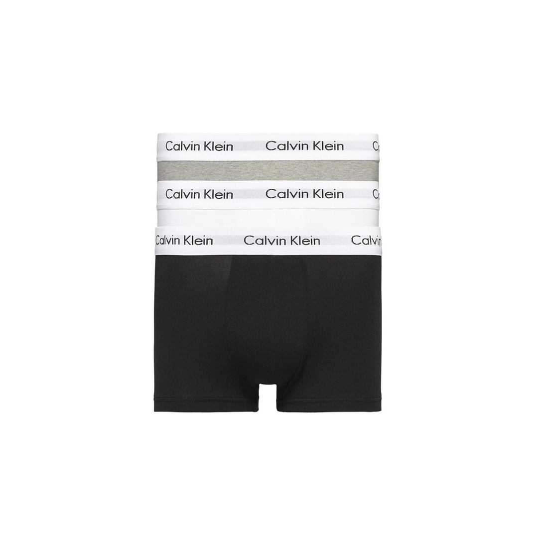 Calvin Klein Modern Cotton Stretch 3 Pack Black/White/Grey Trunks