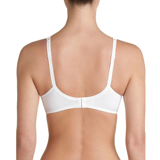 Dim Generous Full Cup Wireless Bra In White