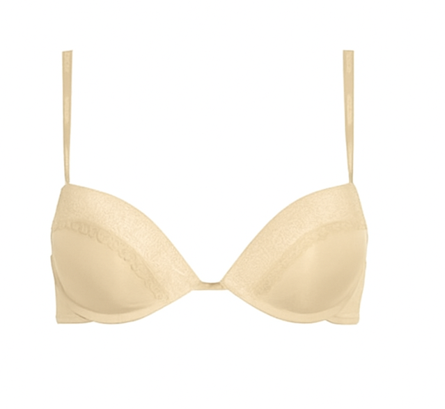 Calvin Klein Flirty Push Up Plunge Black Bra