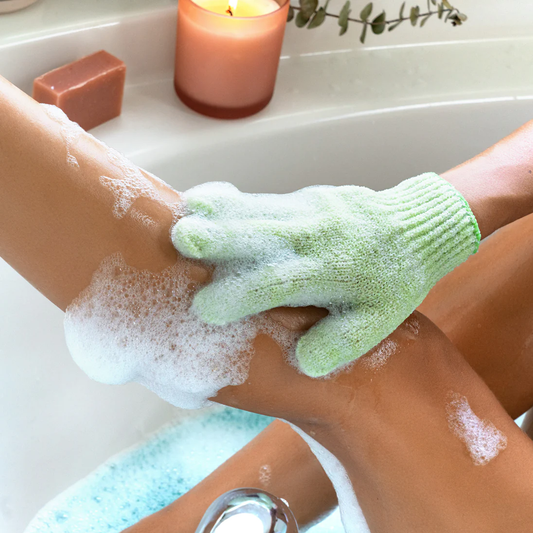 EcoTools Exfoliating Bath & Shower Gloves, Green